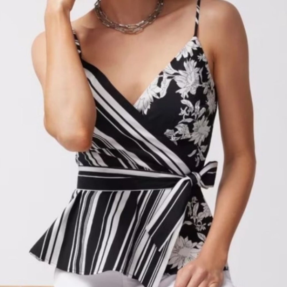 SALE $20/Item - NWT White House Black Market WHBM Black and White Top